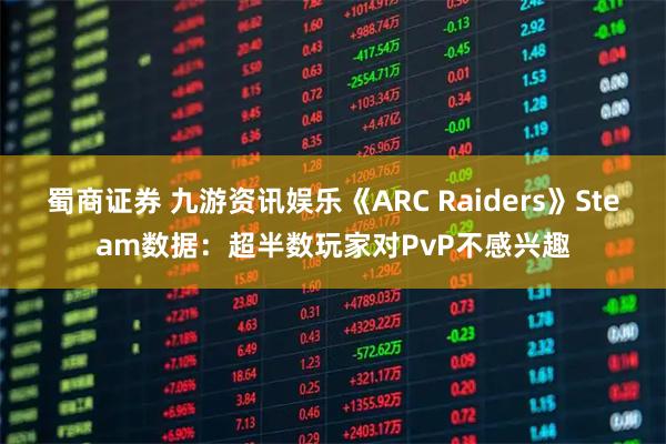 蜀商证券 九游资讯娱乐《ARC Raiders》Steam数据：超半数玩家对PvP不感兴趣